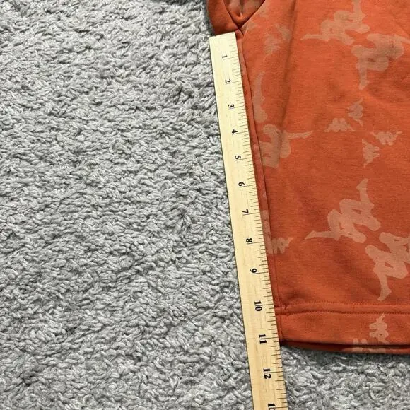 Kappa Men’s Orange Logo Drawstring Shorts Athletic Fit Streetwear Mens Small - Picture 7 of 9